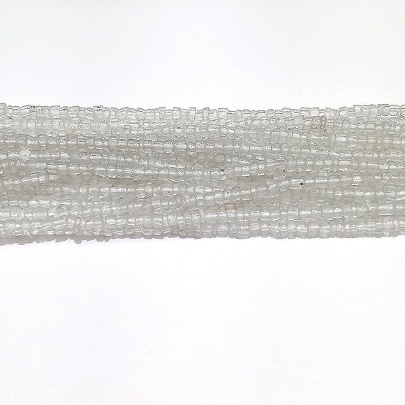 Vintage Gorgeous Multi String Clear Beaded Necklace from India (Seed Beads) - Picture 9 of 15